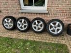 Winterbanden op velg 205/55/R16 Continental 5x112 Audi, 205 mm, Pneus et Jantes, Véhicule de tourisme, Enlèvement