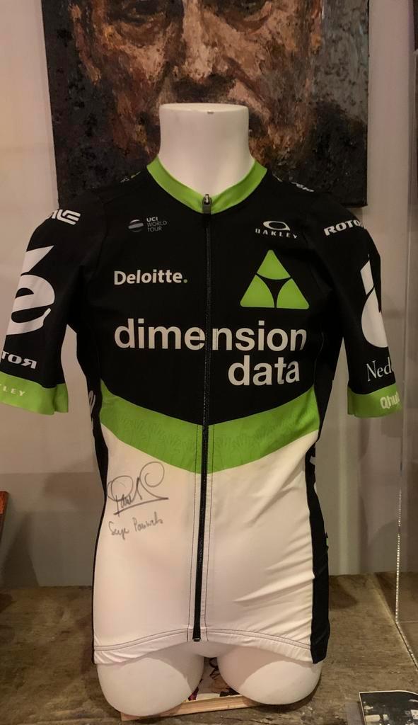 Gesigneerde wielertrui Serge Pauwels 2017, Fietsen en Brommers, Fietsaccessoires | Fietskleding, Zo goed als nieuw, Ophalen of Verzenden
