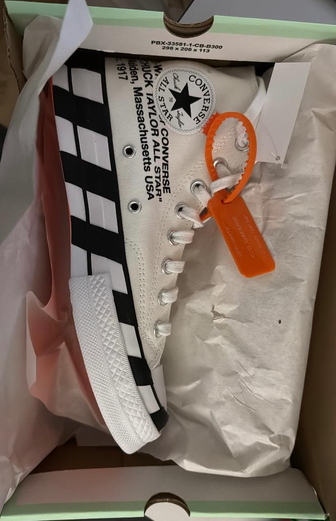 Converse x Off-White Chuck Taylor All-Star 70S Hi sneakers, Kleding | Heren, Schoenen, Nieuw, Sneakers, Wit, Ophalen