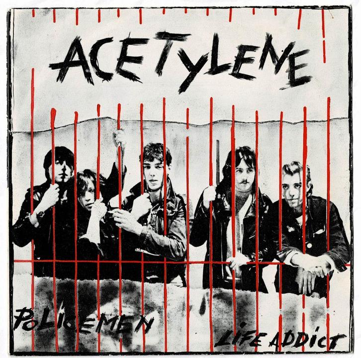 ACETYLENE - Policemen / Life addict, Cd's en Dvd's, Vinyl Singles, Gebruikt, Single, Pop, 7 inch, Verzenden
