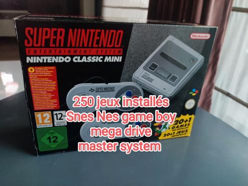 Snes mini originele Super Nintendo met 250 spellen, Games en Spelcomputers, Games | Nintendo Super NES, Zo goed als nieuw