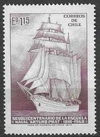Chili 1971 - Yvert 387 - Zeevaartschool Arturo Prat (PF), Envoi, Non oblitéré