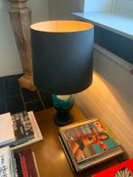 Turkooize lampen met zwarte kap, Ophalen, Overige materialen, Art-deco, 50 tot 75 cm