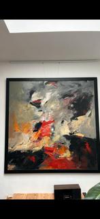 Charlotte Molenkamp - Abstracte Compositie met Rood, Ophalen