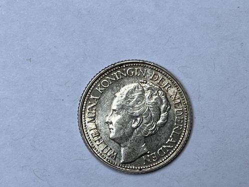 2 pièces Wilhelmina de 25 cents 1941 en argent, Timbres & Monnaies, Monnaies | Pays-Bas, Série, 25 centimes, Reine Wilhelmine