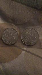 2 mooie munten Frans en Vlaams 500 fr 1980, Postzegels en Munten, Munten | België, Ophalen of Verzenden, Zilver