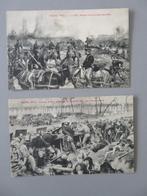 2 postkaarten WO1 slag aan de Yzer 1914, Verzamelen, Verzenden, Overige soorten, Foto of Poster