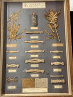 Vintage display hangkast toepassingen van hennep, Ophalen of Verzenden