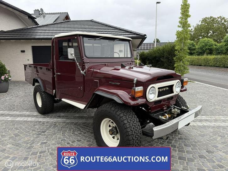 Toyota Land Cruiser FJ45 Pick-Up | 1975 | Route 66 Auctions, Autos, Oldtimers & Ancêtres, Entreprise, Achat, Toyota, Essence, Autre carrosserie