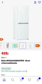 koelkast frigo met ijskast, Elektronische apparatuur, Ophalen, 150 tot 200 liter, Zo goed als nieuw, 140 tot 160 cm