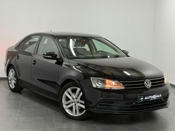 Volkswagen Jetta 2.0 CR TDi - 1erMain - Airco - Euro 6b, Autos, Achat, Entreprise, Noir, Tissu
