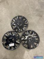 PEUGEOT 107 Wieldoppen wielkappen 14 inch zwart, Gebruikt
