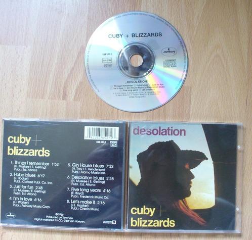 CD CUBY+BLIZZARDS - DESOLATION - BLUES - NEDERBLUES, Cd's en Dvd's, Cd's | Jazz en Blues, Zo goed als nieuw, Blues, 1960 tot 1980