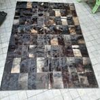 Patchwork rundshuid tapijt, Huis en Inrichting, Ophalen, Zo goed als nieuw, Crème