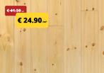 Grenen parket voor € 24.90 /m² - STOCKVERKOOP, Nieuw, 10 m² of meer, 10 tot 30 cm, Hout