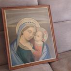 Foto van Maria en Jezus in gouddruk, Ophalen, Zo goed als nieuw