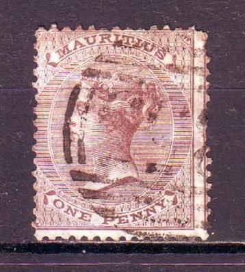 Postzegels Engelse kolonie Mauritius 1 beschikbaar voor biedingen