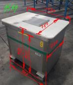 RVS Palletbox – 1000L – Voedselgeschikt – Stapelbaar, Doe-het-zelf en Bouw, Ophalen of Verzenden, Zo goed als nieuw