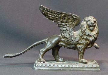 19e bronzen dierenleeuw van Venetië 1,7 kg/23 cm beeldje