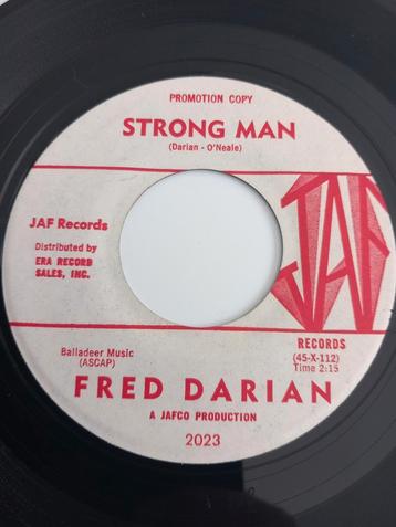 FRED DARIAN. STRONG MAN.  POPCORN USA 45T, Enlèvement ou Envoi, Comme neuf