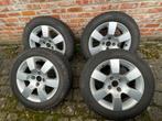4 winterbanden met aluminium velgen 215/55 R16, Auto-onderdelen, Banden en Velgen, Ophalen, 16 inch, Banden en Velgen, Winterbanden