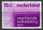 Nederland 1971 - Yvert 926 - Volkstelling (ST), Verzenden, Gestempeld