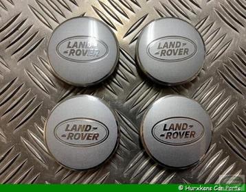 Wielafdekking Centercap Land Rover zilver / chrome set van 4