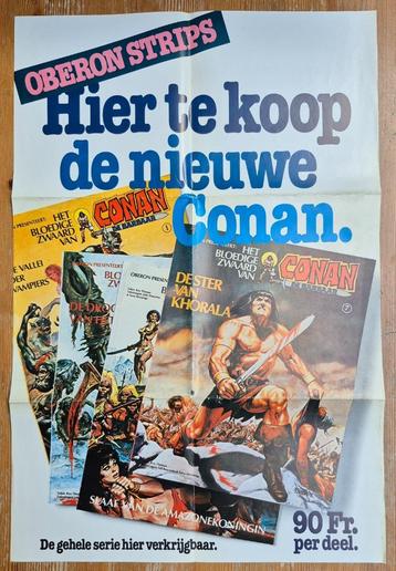 Conan de Barbaar raamaffiche 1981 John Buscema beschikbaar voor biedingen