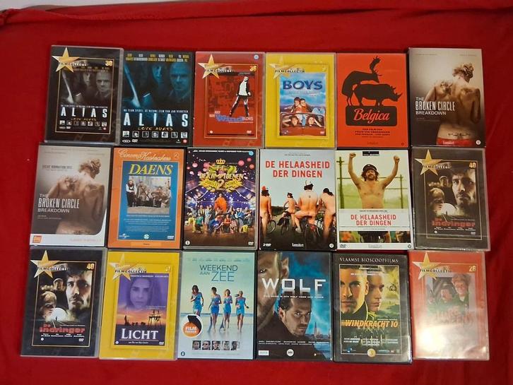 Vlaamse top-films op dvd, uit te kiezen, v.a. 2,5€/stuk, Cd's en Dvd's, Dvd's | Nederlandstalig, Zo goed als nieuw, Film, Actie en Avontuur