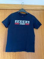 Donkerblauw t-shirt, Jack & Jones, maat 140, 10 jaar, Kinderen en Baby's, Kinderkleding | Maat 140, Ophalen of Verzenden, Zo goed als nieuw