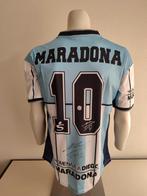 Diego Maradona gesigneerd testelmorial voetbal shirt met coa, Verzamelen, Ophalen of Verzenden, Nieuw, Shirt