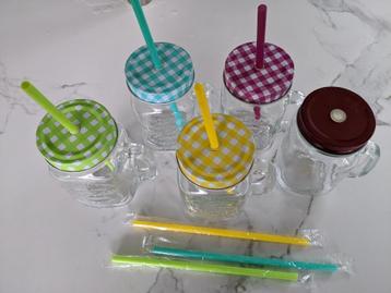 Mason Jar drinkglazen voor smoothie beschikbaar voor biedingen