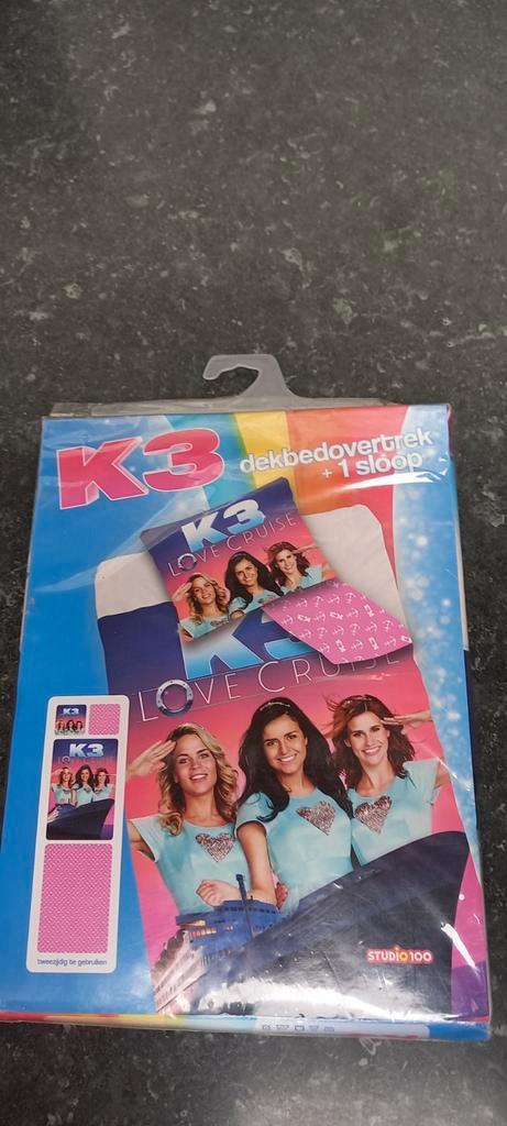 Nieuw K3 dekbedovertrek + sloop, Huis en Inrichting, Slaapkamer | Beddengoed, Nieuw, Dekbedovertrek, Eenpersoons, Roze, Ophalen of Verzenden