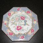 Vintage Octgonaal sier bord Japans Porselein Kolibries, Antiek en Kunst, Ophalen of Verzenden