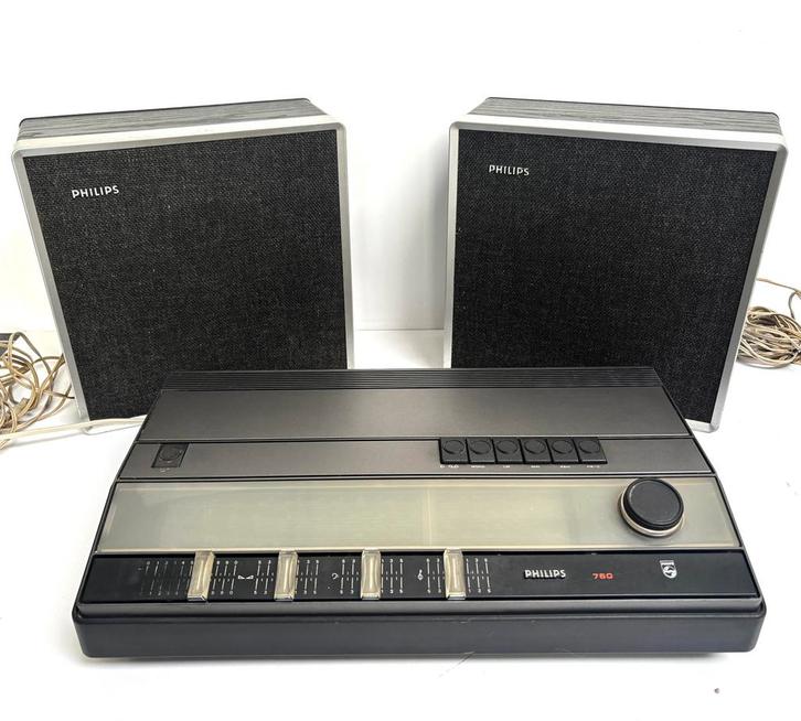 Vintage Philips versterker radio, Audio, Tv en Foto, Tuners, Zo goed als nieuw, Ophalen of Verzenden