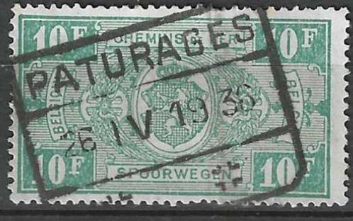 Belgie 1923/1931 - OBP 162TR - Rijkswapen 10,00 F. (ST), Postzegels en Munten, Postzegels | Europa | België, Gestempeld, Sport