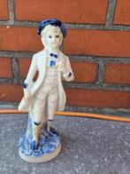 Set porseleinen beeldjes - romantisch blauw/wit, Antiek en Kunst, Antiek | Porselein, Ophalen of Verzenden