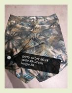 Pantalon Gerry Weber 46/48 pour mollets, Comme neuf, Vert, Trois-quarts, Taille 46/48 (XL) ou plus grande