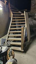 Oude Houten Trap Eiken H250 B109>100 (linkse hoek), Ophalen, Gebruikt, Trap, 2 tot 4 meter