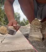 Kasseien-Kinderkoppen  Calcaire Blanc  20x14x5-7cm, Tuin en Terras, Tegels en Klinkers, Ophalen, Nieuw, Terrastegels, Natuursteen