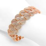 Armband 8.82ct. Roze Diamanten, Nieuw, Ophalen of Verzenden, Roze, Met edelsteen