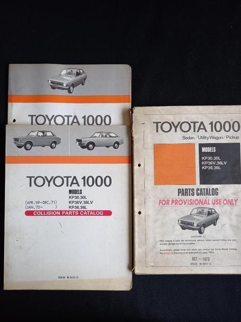 Onderdeelboek Toyota 1000 Sedan, Utility Wagon en Pick-Up, Auto diversen, Handleidingen en Instructieboekjes, Ophalen of Verzenden