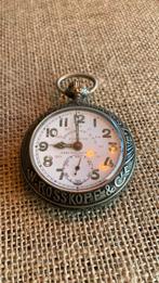 W.Rosskopf &cie Montre Chemin de Fer, Handtassen en Accessoires, Horloges | Antiek, Zakhorloge, Voor 1900, Zilver, Ophalen