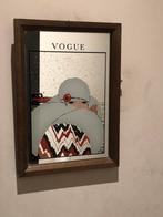 Vintage spiegel reclame Vogue, Ophalen of Verzenden