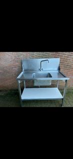 RVS wastafel in heel goede staat, Ophalen, Zo goed als nieuw, Inox, Wastafel