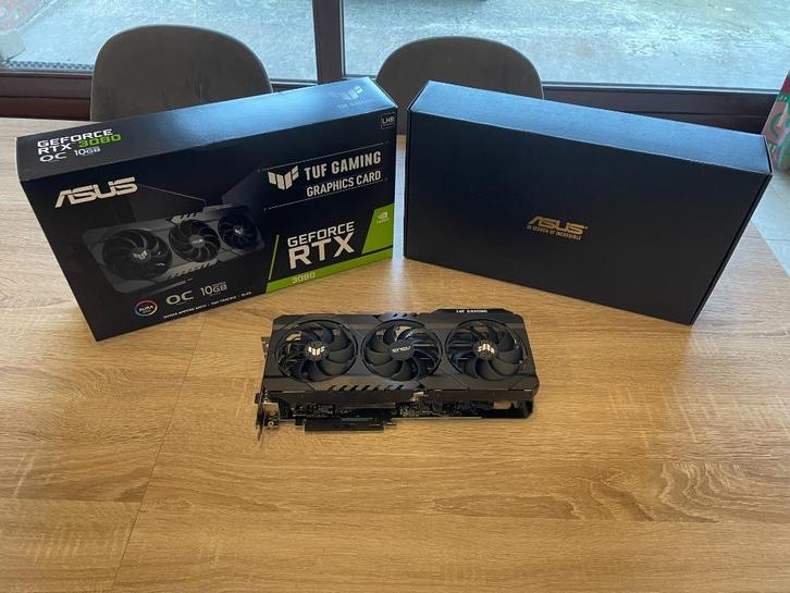 ASUS TUF RTX 3080 10GB LHR, Computers en Software, Videokaarten, Zo goed als nieuw, Nvidia, HDMI, DisplayPort, DVI, Ophalen