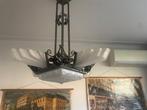 Lampe suspendue ancienne de style Art Nouveau français Mulle, Enlèvement