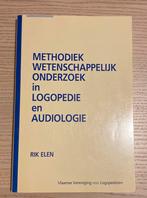 Methodiek wetenschappelijk onderzoek in logopedie-audiologie, Ophalen of Verzenden, Zo goed als nieuw