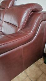 Lederen zetels 2 en 3 zit, Huis en Inrichting, Zetels | Zetels, Ophalen, Klassiek, Tweepersoons, Leer