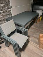 Uitschuifbare tuintafel met 4 stoelen in perfecte staat, Ophalen